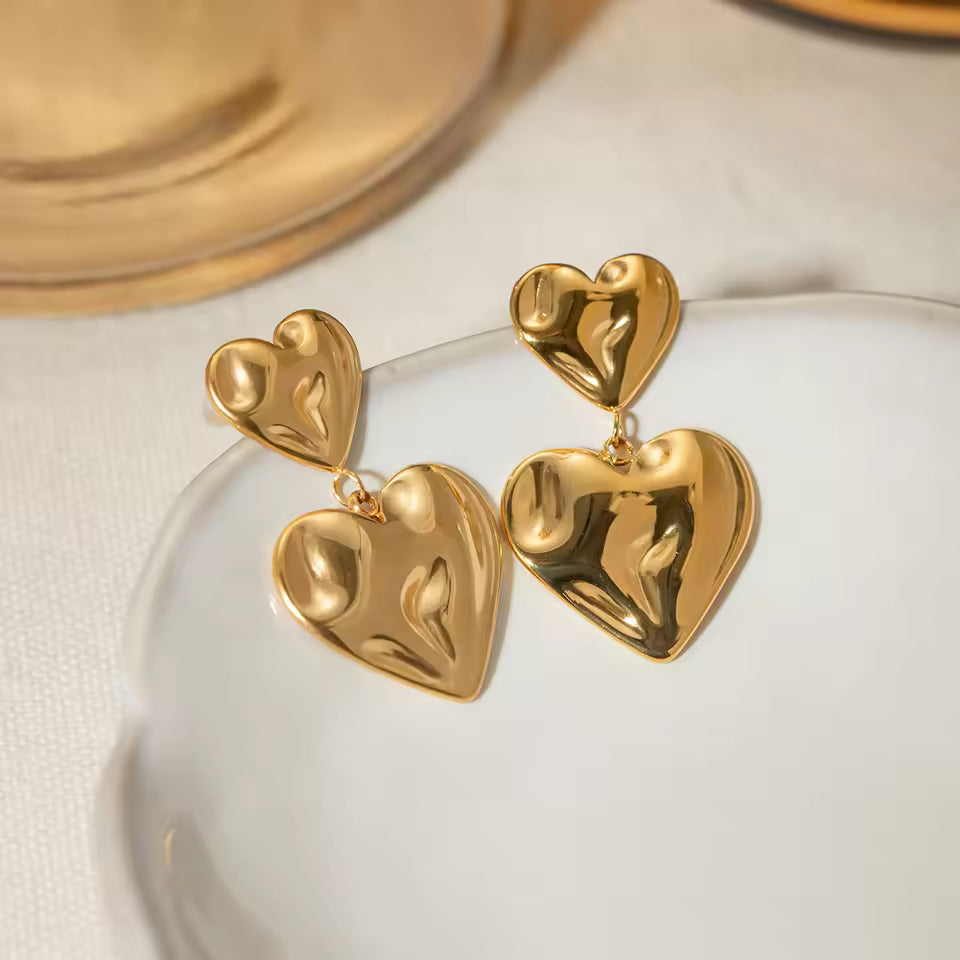 Gold Heart Earrings (Coming Soon)