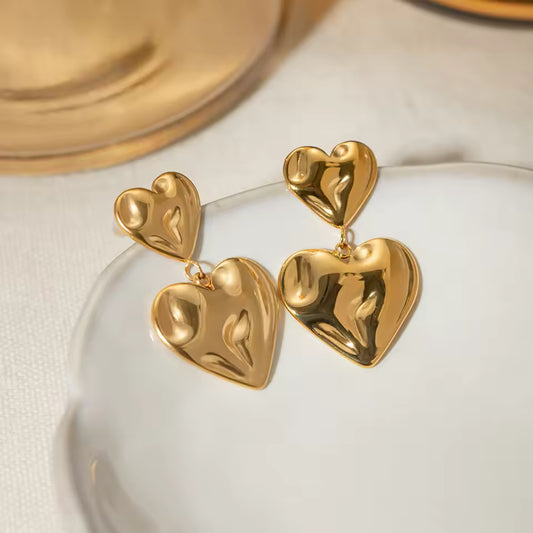 Gold Heart Earrings (Coming Soon)